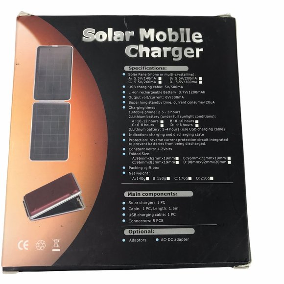 BP LOGO Small, Folding Solar Mobile Charger SBC-03 - Picture 4 of 4